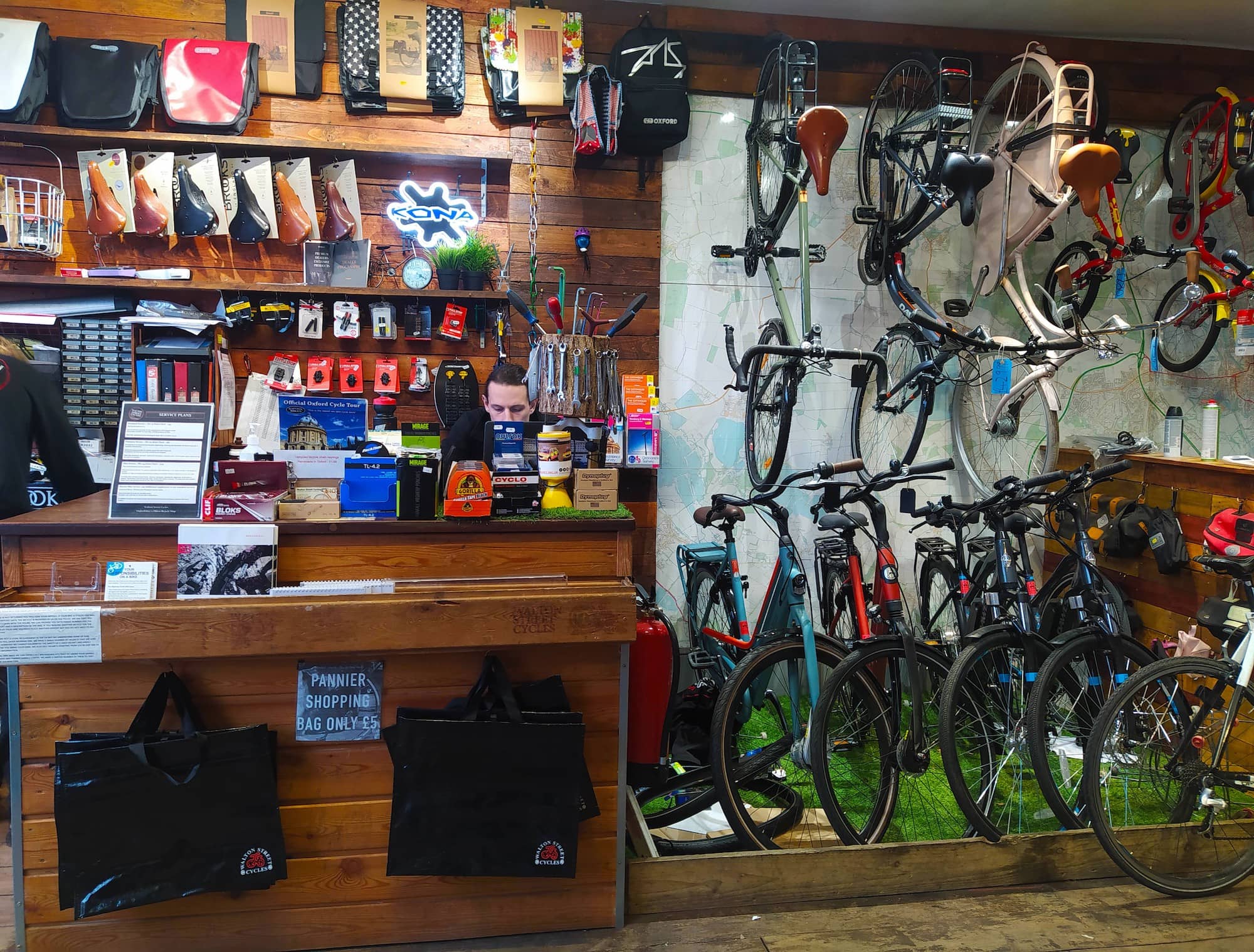 Find the store nearest bicycle shop